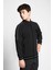 Siyah Çocuk Fermuarlı Sweatshirt 23B-3124 4