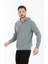 %100 Pamuk, Kapuşonlu, Uzun Ottoman Erkek Sweatshirt 3