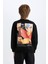 Erkek Çocuk Avatar the Last Airbender Bisiklet Yaka İçi Yumuşak Tüylü Sweatshirt D6742A824WN 1