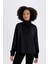 Fit Oversize Geniş Kalıp Dik Yaka Modal Sporcu Sweatshirt D0388AX24AU 5