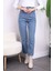 Mavi Bel Lastikli Mom Jeans Pantolon 1