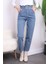 Mavi Bel Lastikli Mom Jeans Pantolon 3