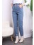 Mavi Bel Lastikli Mom Jeans Pantolon 4