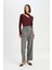 Wide Leg Klasik Kışlık Palazzo Pantolon Cepli Yüksek Bel Pileli Düz Paça D7408AX24AU 3