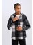 Regular Fit Kareli Polar Uzun Kollu Gömlek V2767AZ24WN 4
