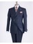 Italyan Stil Kruvaze Ceket Pantolon Takım Elbise Lacivert T13301 5