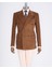 Italyan Stil Slim Fit Kadife Erkek Tek Ceket Kahverengi T13184 1