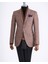 Italyan Stil Slim Fit Mono Yaka Erkek Tek Ceket Kahverengi T13347 1