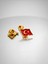 2 Adet Türk Bayrağı Gold Yaka Rozeti 2
