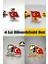 4 Lü Yaka Rozeti Silver&gold Set 1
