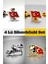 4 Lü Yaka Rozeti Silver&gold Set 1