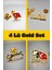 4 Lü Yaka Rozeti Gold Set 1