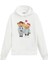 Sevimli Çift Ayıcıklar Tasarım Pamuklu Normal Kesim Sanatçı Hoodie Sevgili Kombini Sevgiliye Baskılı Kapşonlu Sweatshirt 1