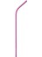 Pembe Pvc Pipet 48 Adet 22CM 1