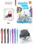 Vapurları Seven Çocuk ve Mor Benekli 2'li Set + Hediyeli 1