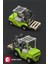 Sembo Block Zoomlion Lisanslı Forklift 646 Parça Yapı Blokları LEGO ile Uyumlu (705118) 6