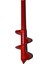 Matkap Uç Toprak Burgu Bodur Kısa Ağaç Dikme Makinesi 32X10 cm (Kırmızı) 2