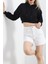 Byrclz Şardonlu Oversize Crop Sweat Siyahrenkli Byrnew 2