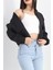 Byrclz Crop Bomber Ceket Siyahrenkli Byrnew 5