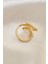Mulvxxmd XDN02 Ayarlamalı Gold Renk Metal Zirkon Taşlı Kanat Yüzük (Mulvix) 1