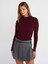 31433 Yarım Balıkçı Yaka Top-Bordo 1