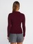 31433 Yarım Balıkçı Yaka Top-Bordo 2