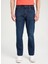 Normal Bel Slim Fit Koyu Mavi Erkek Denim Pantolon W12S085W50 Texas Slim Jean Pantolon 3