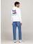 Kapüşon Yaka Beyaz Erkek Sweatshırt DM0DM20500YBR Rlx Novelty Graphıc 4