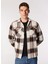 Slim Fit Ekru Erkek Gömlek 12261170_Jjdarren Flannel Overshırt 1