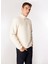 Dik Yaka Ekru Erkek Sweatshırt 12275180_JCOOVE Sweat Hıgh Neck 3