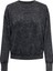 O Yaka Taşlamalı Siyah Kadın Sweatshırt Onldonna L/s O-Neck Washed Box Ub S 1