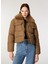 Açık Kahve Kadın Mont Onlmaggı Fur Puffer Lıfe cc Otw 3