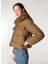 Açık Kahve Kadın Mont Onlmaggı Fur Puffer Lıfe cc Otw 4
