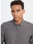 Slim Fit Düğmeli Yaka Kahve Erkek Gömlek Ace202510303_Gömlek Par Dy 4