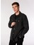 Normal Siyah Düz Erkek Gömlek 245d1403_Klj Mıx Materıal Jacket 3