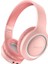Technoguru Yüksesk Bass ve Yükses Ses Kalitesi Özellikli Ayarlanabilir Ölçülü ve Katlanabilir Uıd-10 Kafa Üstü Bluetooth Kulaklık Pembe 1