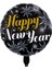 Folyo Balon 45CM Yıldızlı Happy New Year 1