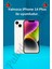 iPhone 14 Plus Uyumlu Taşlı Kuğu Desenli Şeffaf Kılıf 2