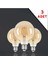 Rustik LED Ampül E27 Duy G95 Glop Model 3 Adet 4 Watt SAFSAF3ADET, One Size 1