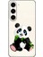 Samsung S23 Plus Uyumlu Bambu Yiyen Panda Desenli Silikon Kılıf 1