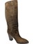 Gloria Paris KRN-1976 Süet Deri Kadın Topuklu Çizme - Gloria Paris KRN-1976 - Koyu Kahve - 38 3