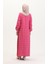 Tuvit Kareli Elbise 0531-03 Pembe 5