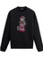 Unisex Pamuk Retro Dj Robot Karikatür Kapşonlu Sweatshirt Hoodie Eğlenceli Müzik Deseni 1