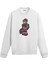 Unisex Pamuk Retro Dj Robot Karikatür Kapşonlu Sweatshirt Hoodie Eğlenceli Müzik Deseni 1