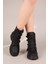 LARİSSA Çok Kemerli Kadın Bot SİYAH 2