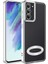 Samsung Galaxy S21 Fe Kılıf Kamera Lens Korumalı Kenarları Renkli Polikarbon Kaplama Özel Tpu Üretim Arkası Şeffaf Premium Omega Dayanıklı Kılıf 1