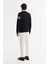 Erkek Siyah Bisiklet Yaka Pamuklu Baskılı Elastan Sweatshirt A42y1284 4