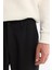 Erkek Siyah Yanı Lastikli Gofreli Chino Pantolon B003037 4