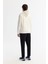 Erkek Ekru Kapüşonlu Pamuklu Baskılı Elastan Sweatshirt A42y1324 4
