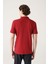 Erkek Bordo 3 Düğmeli %100 Mısır Pamuğu Polo Yaka T-Shirt B001027 4